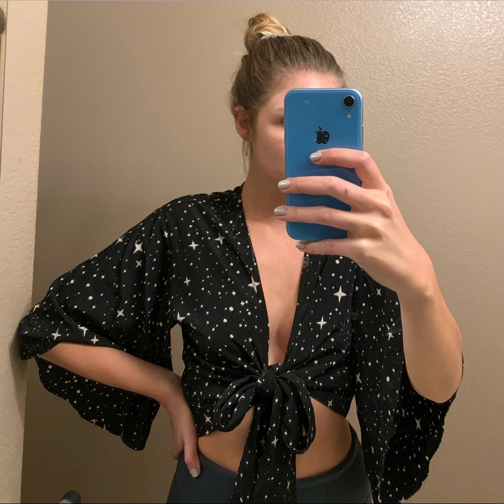Star Girl Tie Top - trendy n tipsy